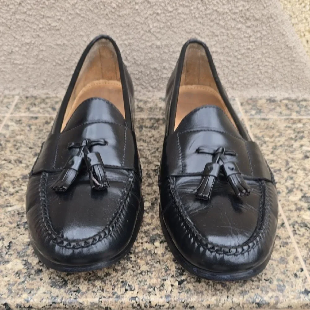 Cole Haan Classic Black Tassel Loafers